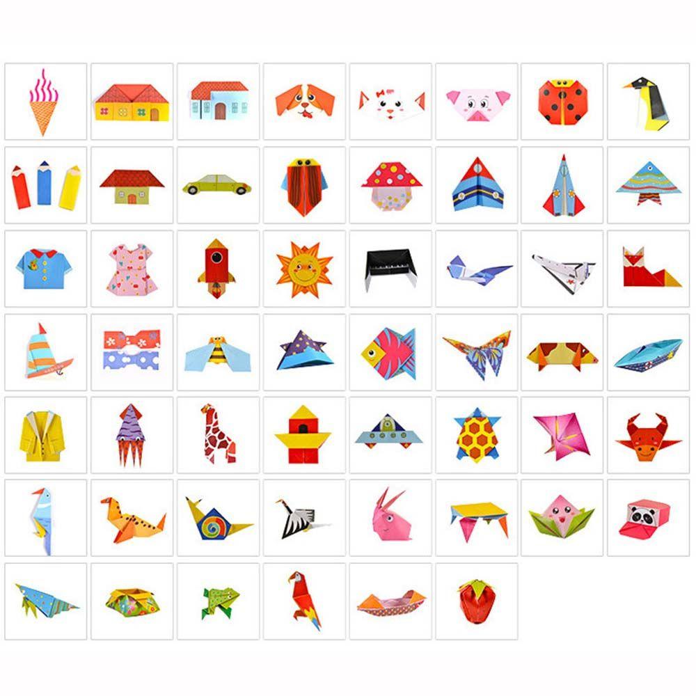 Learning Book Educational Baby Hand-cut Paper Kids Craft Toys Folding Paper Origami Handmade Paper