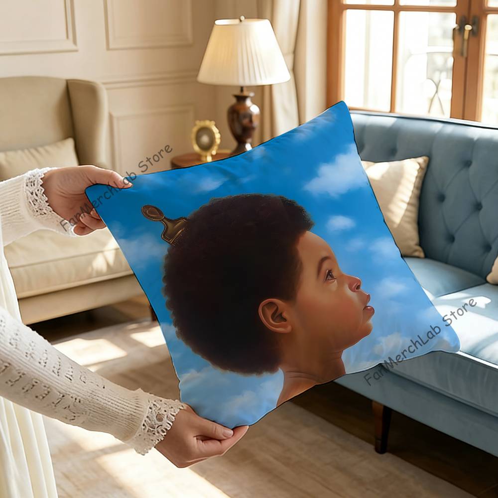 Rapper DDrake Pillowcase Pillowslip Cushion Plush Boys Girls Cartoon Anime Kawaii Decoration Kids Birthday Cute Gifts