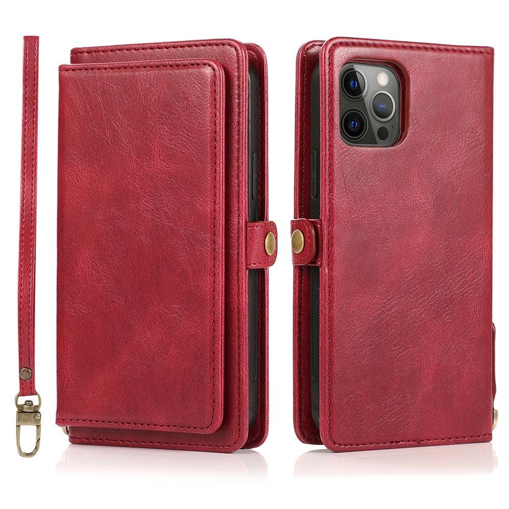 Detachable Multi Card Flip Magnetic Wallet Leather Case for iPhone 15 14 13 12 Pro Max Xs Max XR 8 7Plu Samsung S23 S22 S21 Ultra Plus A14 A13 A52 A53