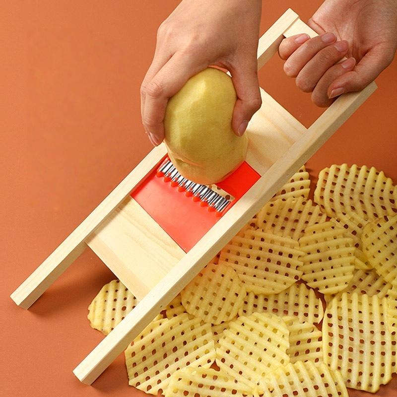 1 Set Potato Vegetable French Gadget Cutter Grater Slicer Tools Fries Grid Stainless Steel Potato Grid Kitchen Home Chip Shred