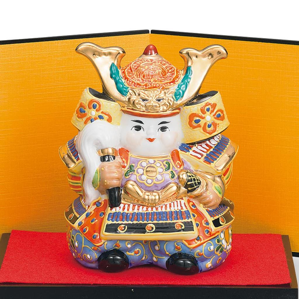 Kutani Ware Iwataya 4.5 Size Warrior Doll Set, Large, AP7-1328