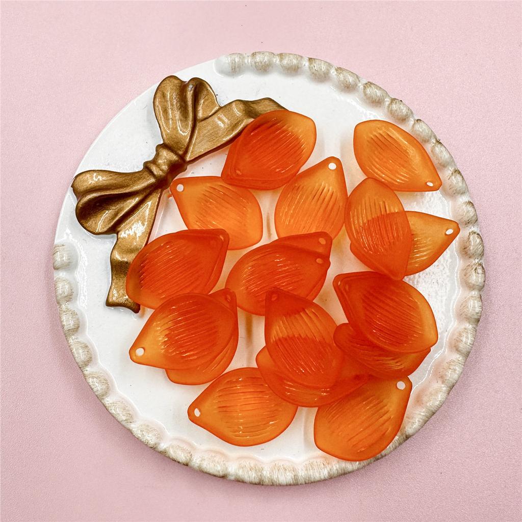 16*25 мм Изысканный головной убор Акриловый лист лотоса разбросанные бусины 20 шт. Материал полупрозрачные серьги Ювелирные аксессуары DIY Цветочный букет ручной работы