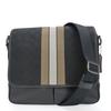 Used Shoulder Bag C6583 Signature Canvas/leather Black Diagonally Hung