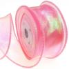 [moonfarm] лента aurora organdy ширина 4 см блестящая лента для упаковки подарков ручной работы прозрачная (розовый, 4,5м)