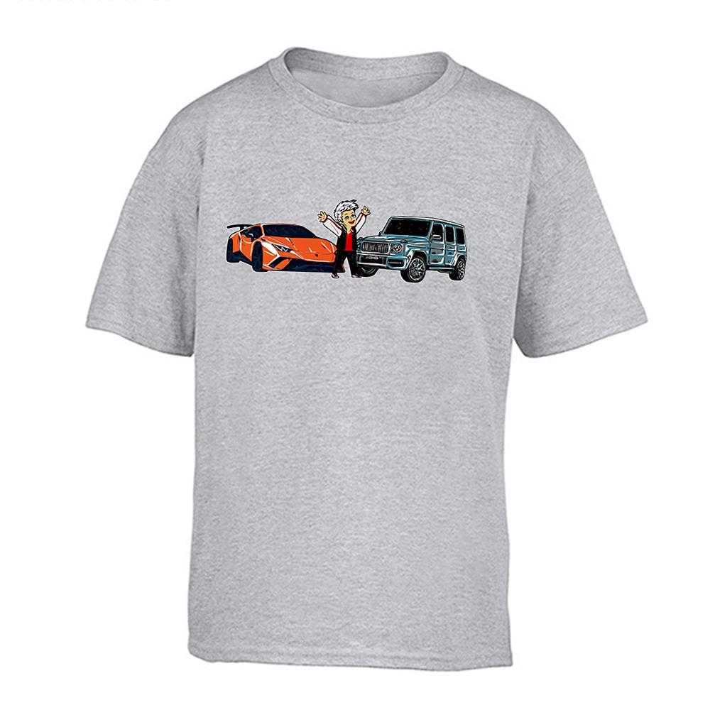 Детские футболки формата А4, весенне-летняя одежда для всей семьи, модная футболка с принтом «Гелик и Ламба» для мальчиков, повседневные футболки для девочек