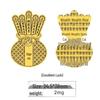999 Pure Gold Wealth Cat Sticker: Prosperity Generator & Creative Gift for Mobile.