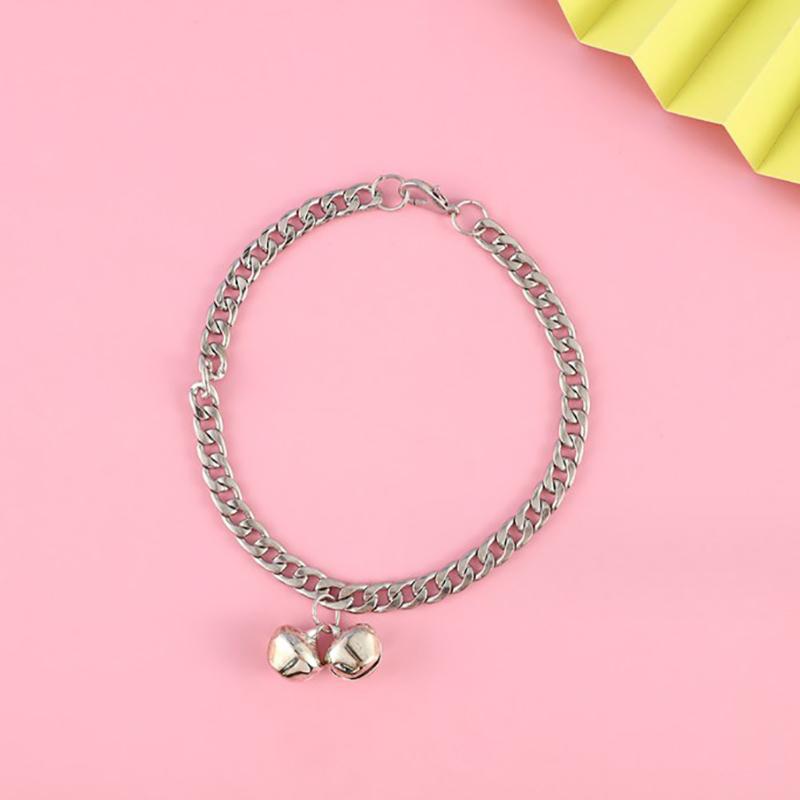 Adjustable Cat Collar Cartoon Colorful With Bell Safety Bell Ring Necklace For Puppy Kitten Pet Accessories