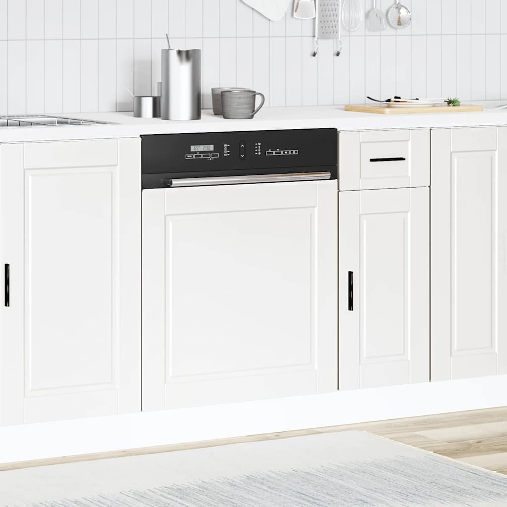 Dishwasher Panel Porto White 60 x 1.5 x 57 cm Wood Based Material