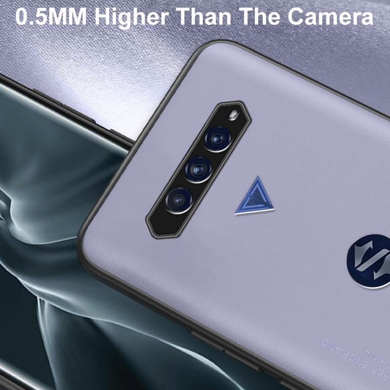 Luxury Leather Phone Case For Xiaomi Black Shark 4 3 5 Pro Cover Matte Silicone Protection Case For BlackShark 3 4 5 Pro Coque