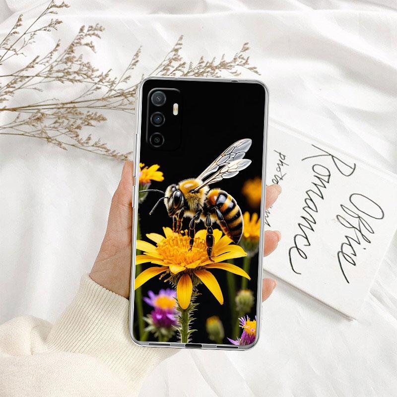 IK7 Мультяшный чехол для телефона Art Bees для Motorola Moto G10 G20 G30 G31 G32 G34 G35 G41 G42 G50 G51 G52 G55 G60 G60S G62 G71 G72 G75