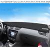 For ŠKODA Octavia 2015- Car Dashboard Avoid light Pad trument Platform Desk Cover Mats Carpets Accessories