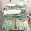 Green Dragonfly 3D Printed Duvet Cover Watercolour Fresh Style Animal Theme Quilt Cover Polyester Soft Comfortable Bedding Set
