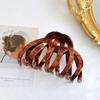 Stylish Retro Acetate Pumpkin Hair Claw Clip For Women With High Volume Hair