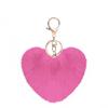 Imitation Rabbit Ball Plush Pendant DIY Phone Case Keychain Heart-shaped Accessory