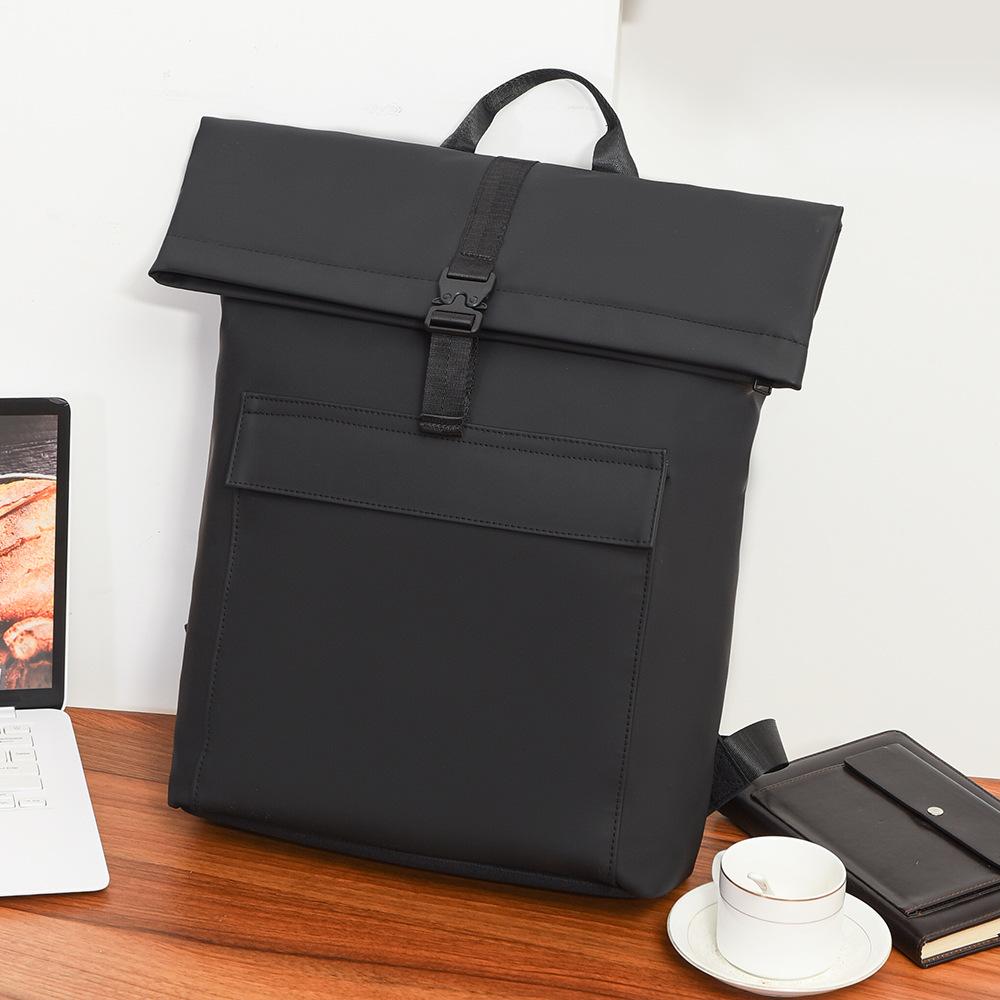 Backpack Men'S Large Capacity Travel Backpack Computer School Bag High School Junior High School Student Casual Leather Men'S Bag Tide