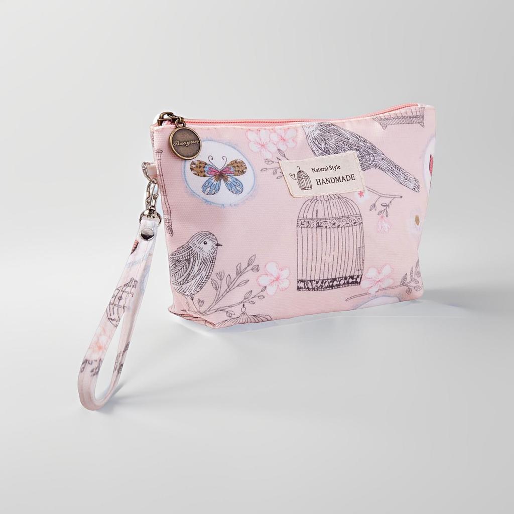 Водонепроницаемая дорожная сумка для макияжа и туалетных принадлежностей с принтом и молнией для женщин