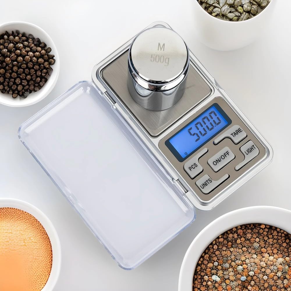 Карманные цифровые весы Lartisan, 0,01 г-500 г, Высокоточные электронные весы со светодиодным дисплеем и функцией тарирования, Компактные и портативные, Подходят для