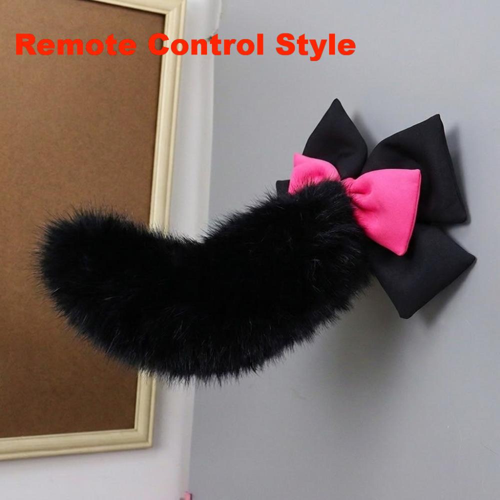 Fluffy Remote Control Electric Bicycle Tail Realistic Motorcycle Tail Ornament All Vehicles