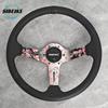 JDM Sakura Flower Spoke Steering Wheel 14inch Modified Car Sports Drift Steering Wheel for Universal