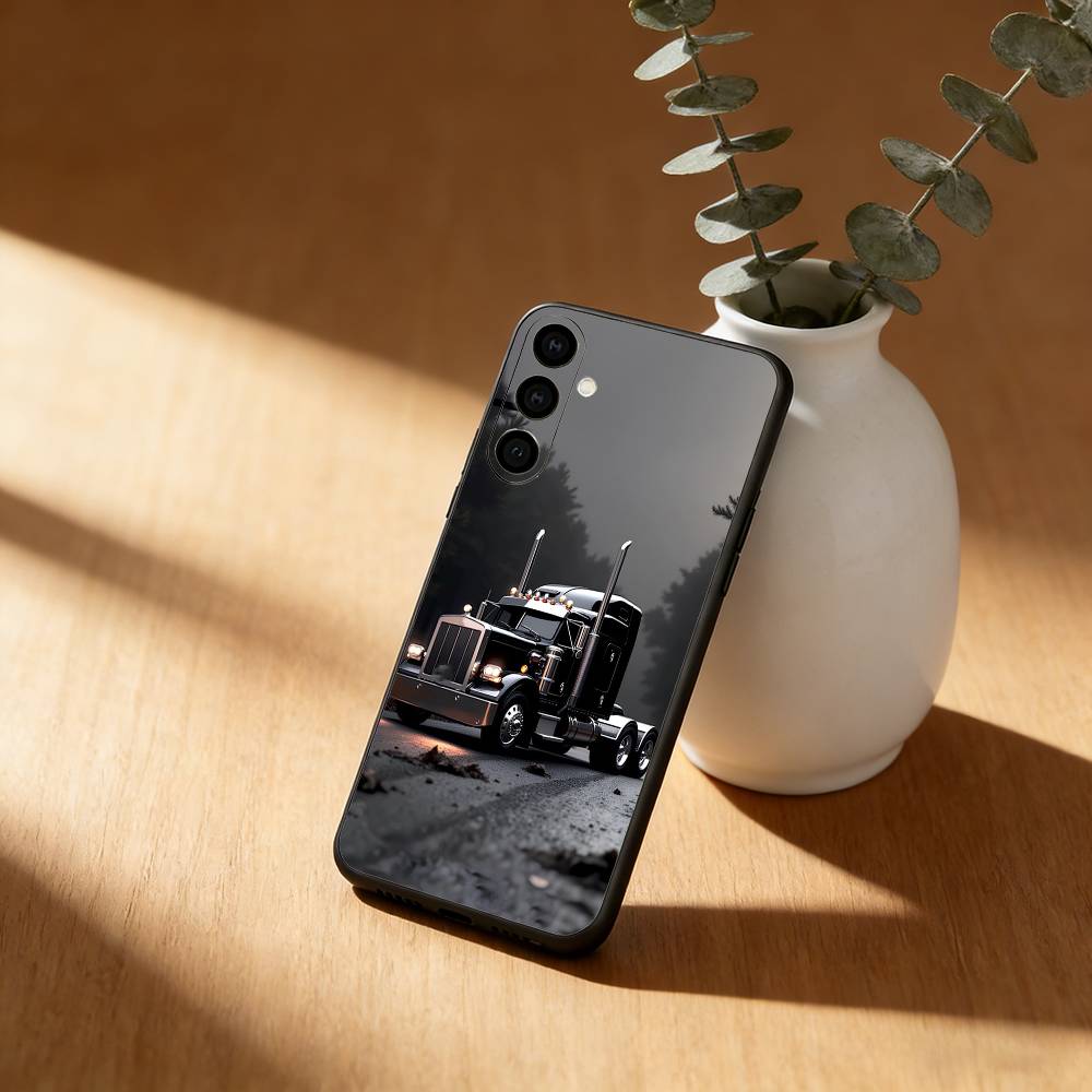 Cool H-Heavy Truck Car Phone Case For Samsung GalaxyA13,21s,22,31,32,52,53,71,72,73,Soft Black Cover