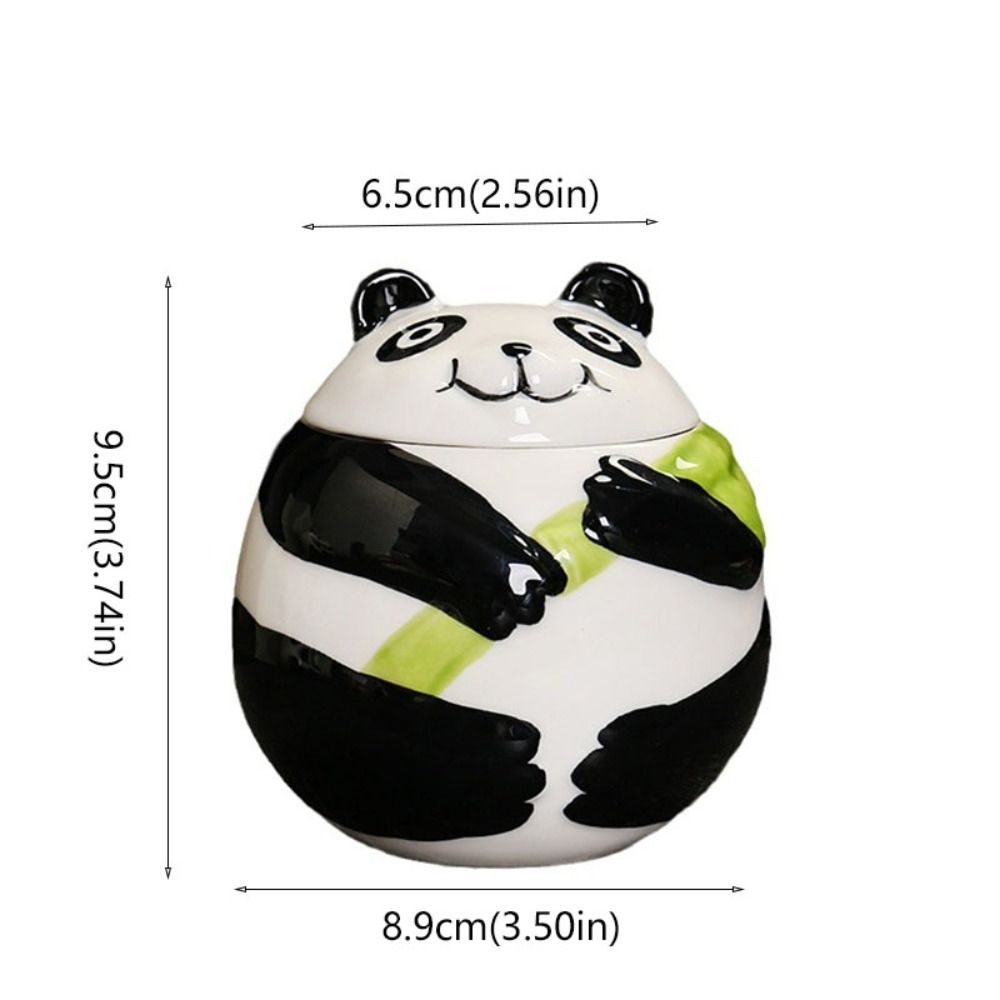 Moisture-proof Panda Tea Jar Cartoon Pattern Tea Box Creative Seasoning Storage Tank  Souvenir