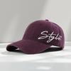New Street Wind Side Letter Embroidery Baseball Cap Female Versatile Cap Male Couple Trendy Brand