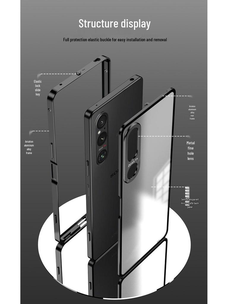 Матовый алюминиевый чехол для телефона Sony Xperia 1 VII