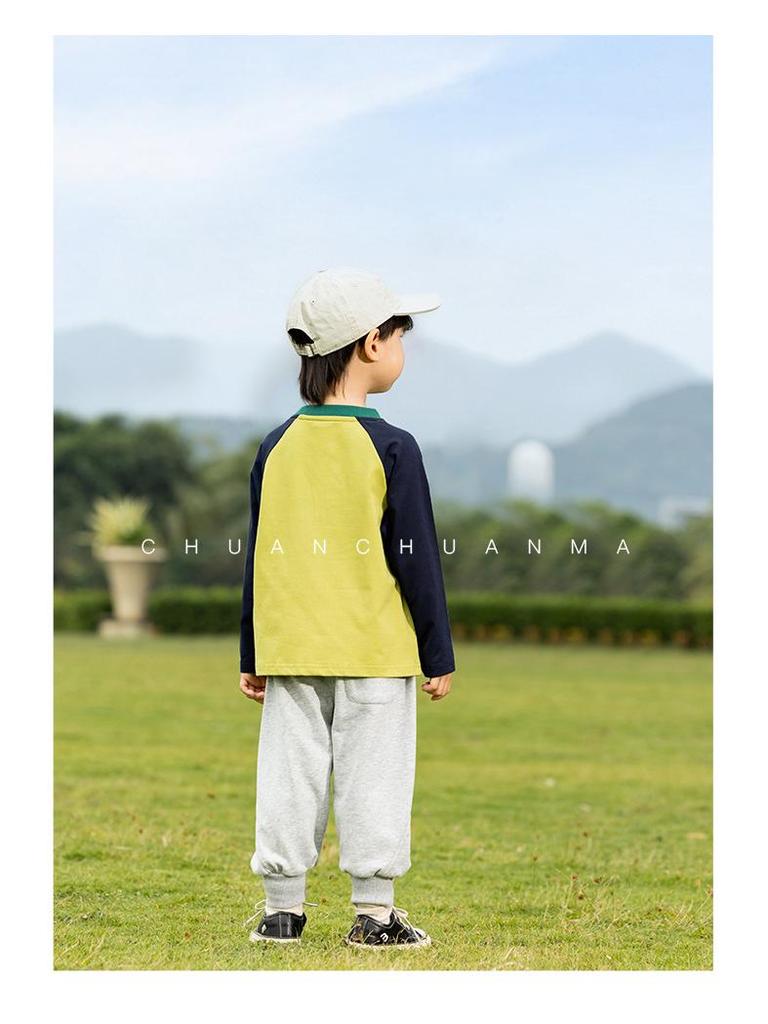 Детские футболки с мультяшным рисунком «Навсикая» весна 2025 — для мальчиков и девочек, контрастные цвета, универсальные, милый корейский стиль.