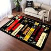 Scary Movie Mat for Man Cave, Cult Classic Horror Design Carpet, Non-Slip Rug for Fans iving Room Bedroom Home Theater