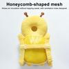 Baby Head Protector Bumble Bee Backpack Stuffed Bee Head Protection Back Pack with Horizontal Fixing Belt for 5-24 Months Toddler