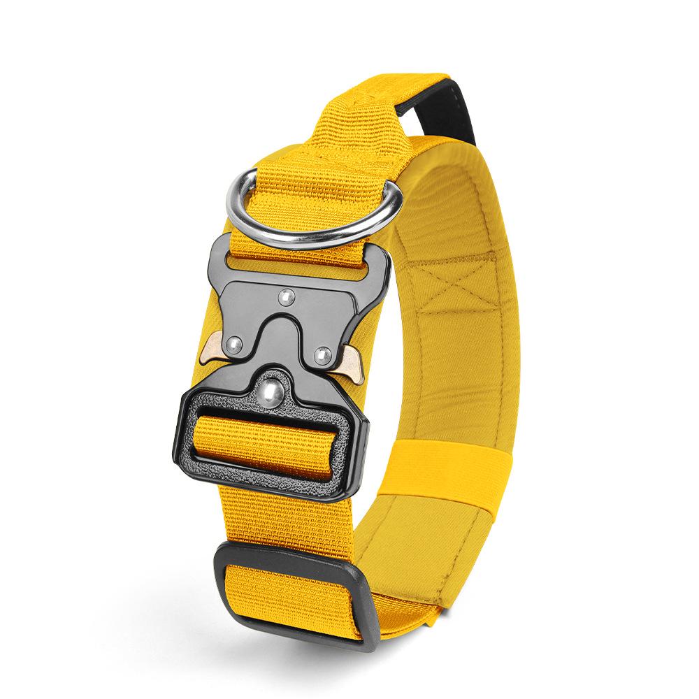 Explosion-Proof & Pull-Resistant Tactical Dog Collar for Medium & Large Dogs.
