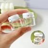 3/6/10Pcs Clear Cosmetic Jars Travel Glass Containers with Lids And Inner Plug Mini Buttercream Bottles Refillable Storage Boxes