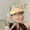 Plaid Headscarf Baseball Hat Rural Style Triangle Headscarf Hat Strappy Bandana Cap Summer Outing