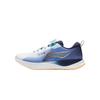 Li Ning Kids Comfortable Soft Non-Slip Shock Absorbing Low-Top Running Shoes Men Sneakers Standard-White Gulf-Blue YKFU136-7