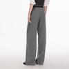 VEROMODA Women's High-Waisted Straight-Leg Suit Pants with Detachable Belt