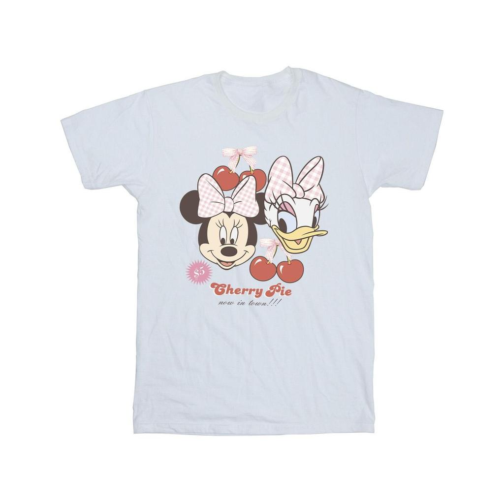 Disney Girls Cherry Pie Minnie Mouse & Daisy Cotton T-Shirt