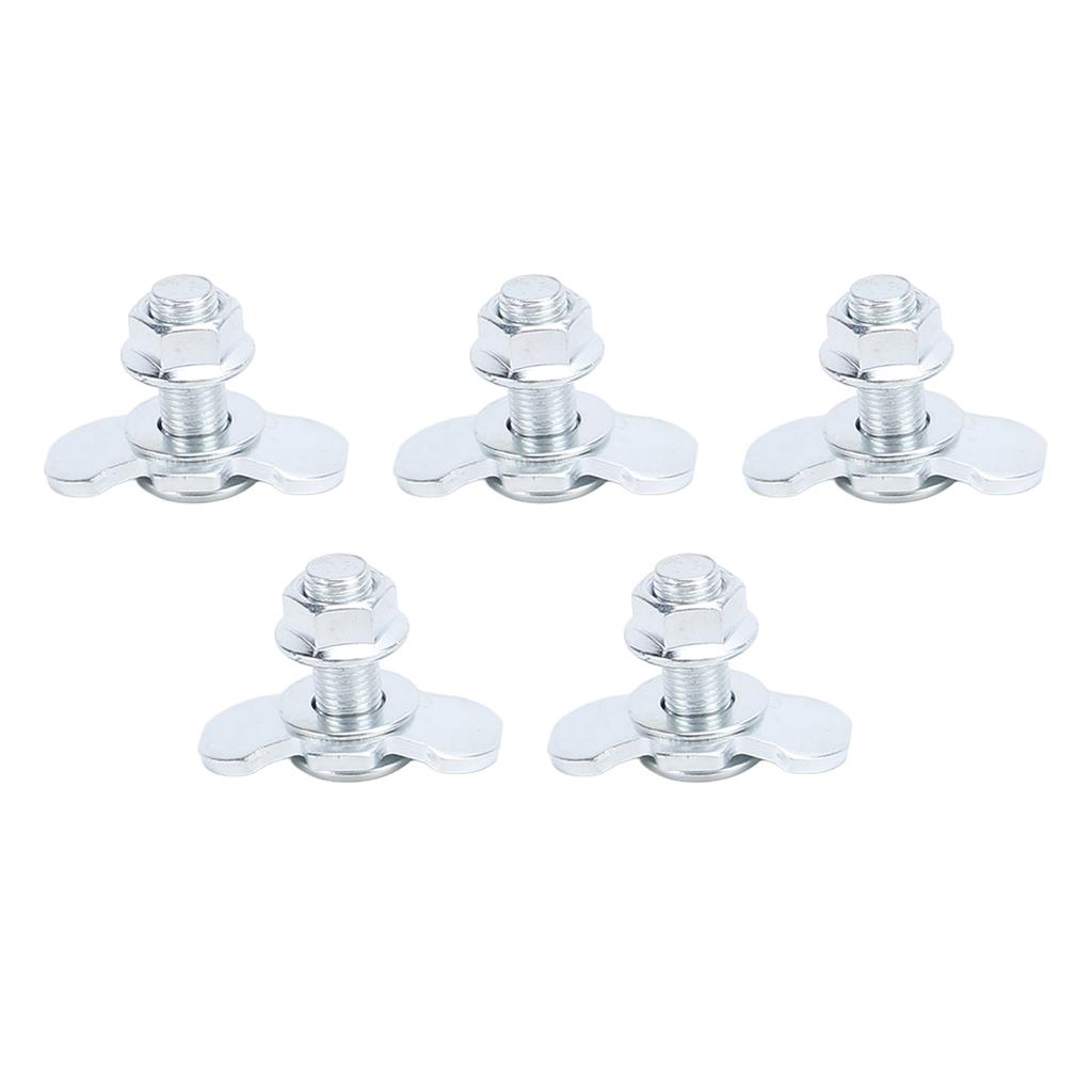5Pcs L Track Double Lug Threaded Stud Fitting M10 X 30mm Tie Down Anchor Bolt for Truck Bed Trailer Cargo Control