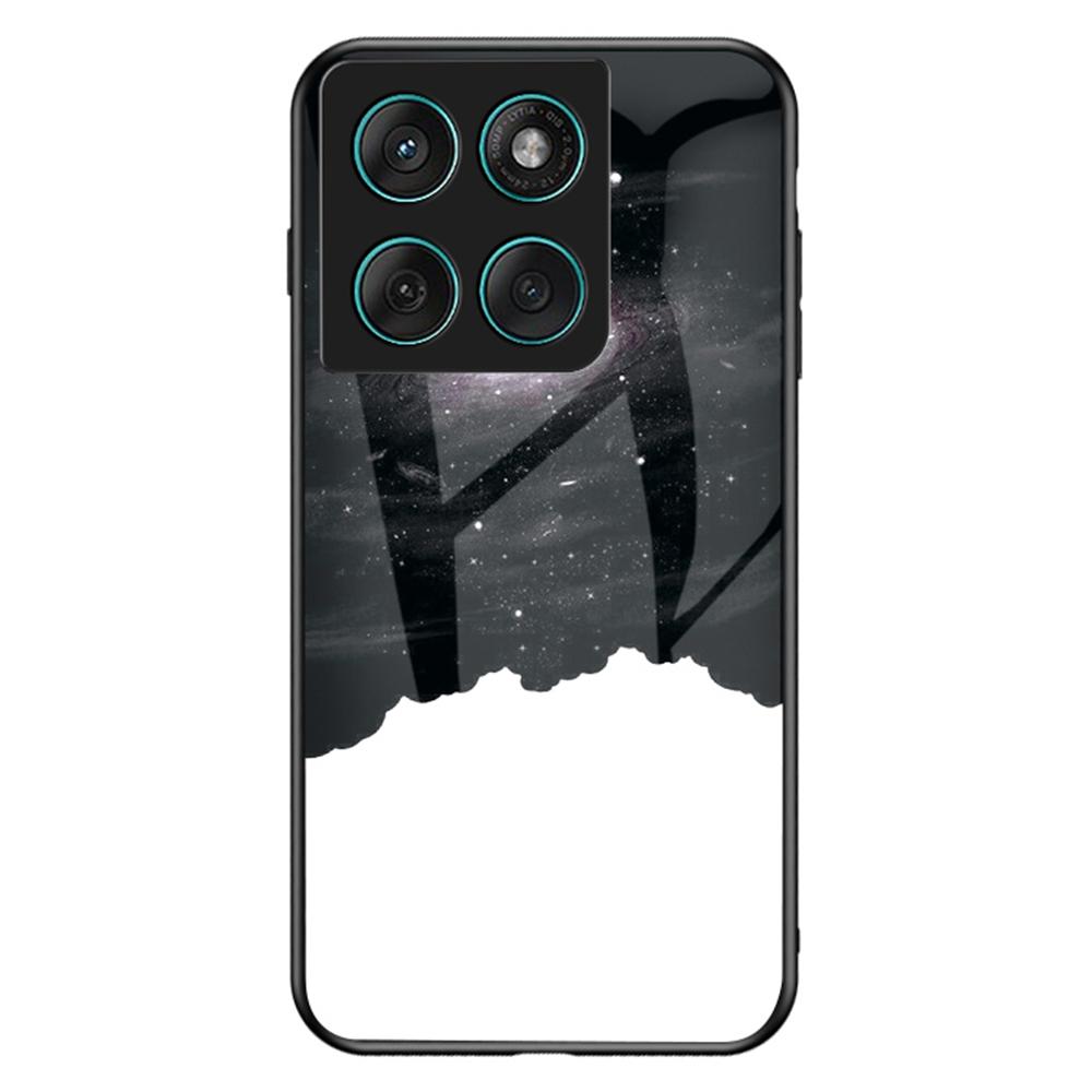 Чехол для Motorola Edge 60 Fusion 5G/Edge 60 5G с рисунком «Звездное небо», крышка для телефона из закаленного стекла