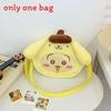 Hachiware Soft Cartoon Plush Shoulder Bag With Breathable Material For Girls