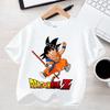 Футболка Dragon Ball для мальчиков и девочек Одежда Мода Принт с изображением персонажа аниме Goku Одежда Топы Детские Летние Дышащие Топы Подарок на День Рождения