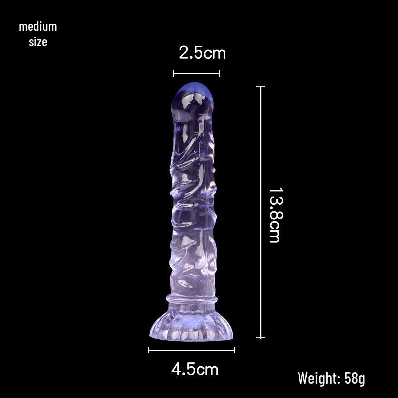 Mermaid Crystal Chrysanthemum Suction Cup Dildo & Threaded Anal Plug for Realistic Pleasure