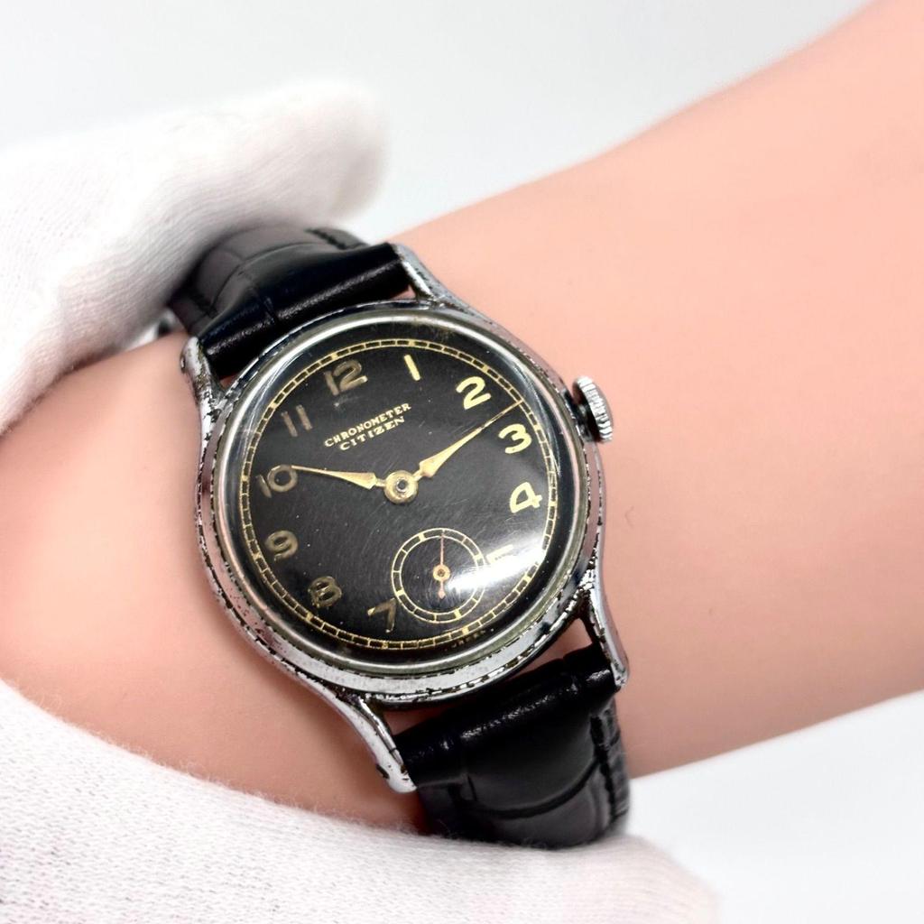 Б/у [В рабочем состоянии/1940-50-е годы] CITIZEN Citizen Хронометр F-Послевоенный II Тип Антикварные Часы Военные С Ручным Заводом Редкие
