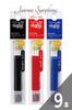Гелевая ручка Frixion Ballpoint Pen Ball Slim Сменные стержни Ультратонкие LFBTRF30UF Черные стержни 3 Красных стержня 3 Синих стержня 1 Жасминовая симфония Указатель