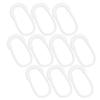 ZPR-018 Zipper Tabs, 10 Pieces, White, Zipper Pulls, Pulls, Drawstrings, Zipper, Chuck, Large, Easy