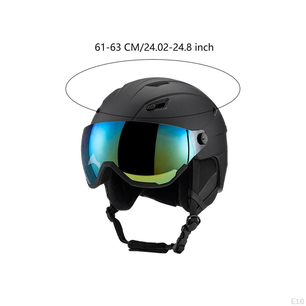 Skiing Helmet Snow Ski Adjustable Warm Protectived Glasses Impact Resistance Shockproof Ear