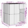 Dog Kennel with Roof Anthracite Grey 165 x 153 x 181 cm Galvanized Steel