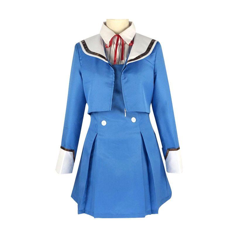 Sky Invasion Cosplay Costume Honjo Yuri Nise Makoto Shinzaki Kuyou Maid Cosplay Outfit Mask