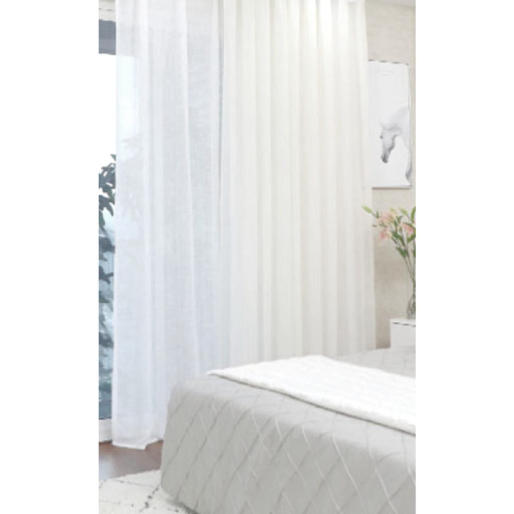 Серая тюлевая занавеска (1x2 широкий ворс)