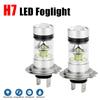 2Pcs H7 High Power LED Headlights Bulbs Conversion Kit Bulbs High Low Beam 100W 6000K Super Bright White Car Head Lights Lamp