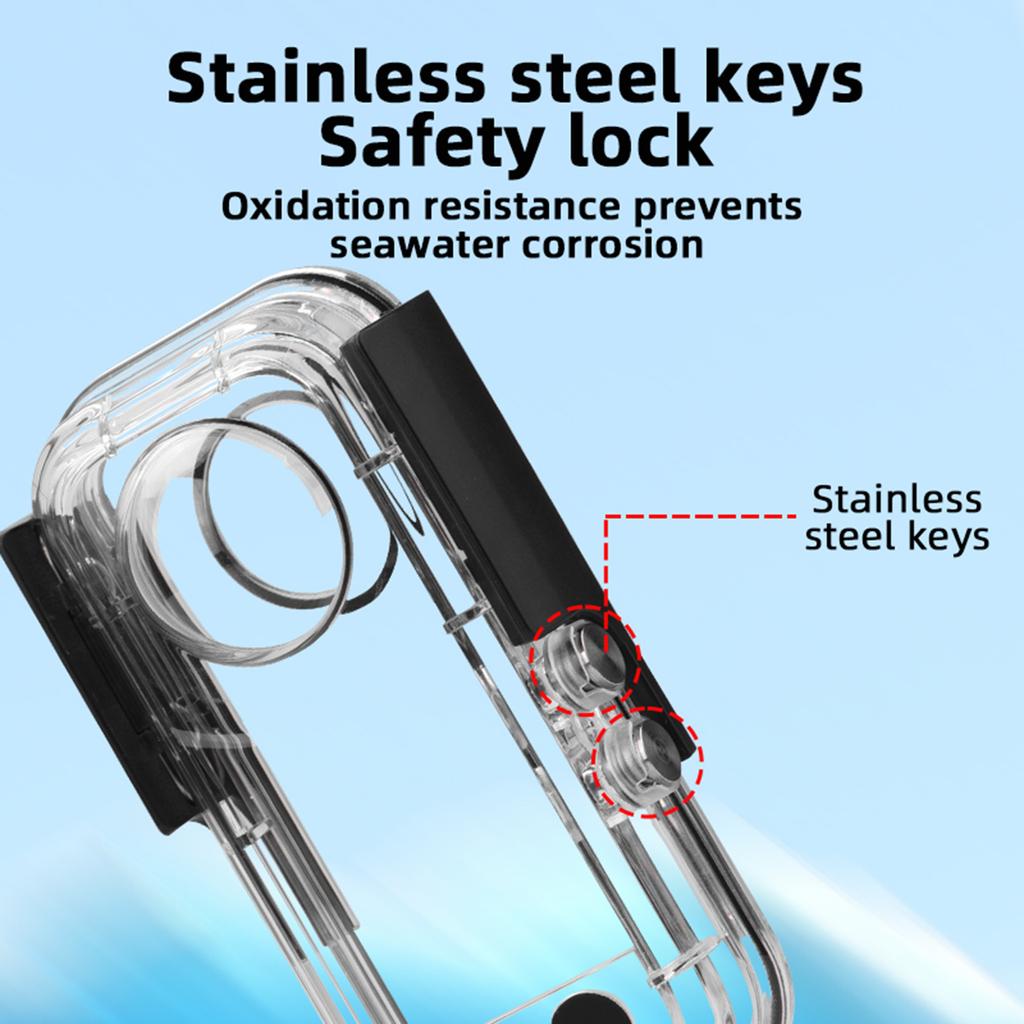 Diving Swimming Camera Waterproof Case Protective Shell for Insta360 X3 Sport Cameras Cover Accessories